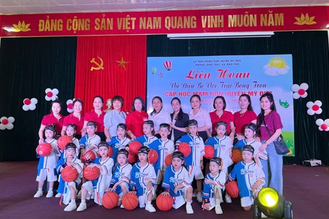 HỘI THI VŨ ĐIỆU BÉ VỚI TRÁI BÓNG TRÒN CẤP  HUYỆN MỸ ĐỨC NĂM HỌC 2024- 2025