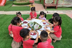 HOẠT ĐỘNG TẠO HÌNH TỪ LÁ CÂY